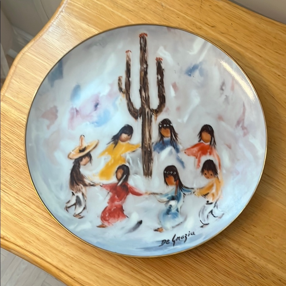 De Grazia Vintage 1985 Limited Edition Numbered Plate